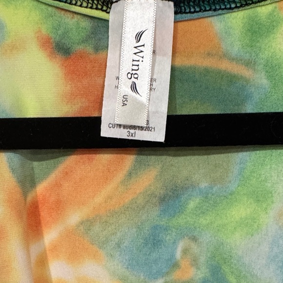 Wings + Horns Vibrant Tie-Front Blouse - Picture 2 of 6